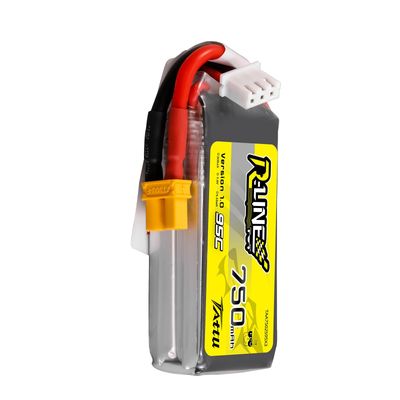 Tattu 750mAh 2S 95C 7,4V LiPo-batteri – XT30U-F kontakt – R-Line 1,0