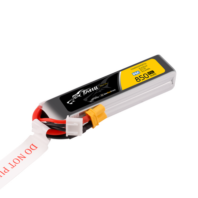 Tattu 850mAh 2S 95C 7,6V(HV) Long LiPo-batteri – XT30 kontakt – FPV Classic
