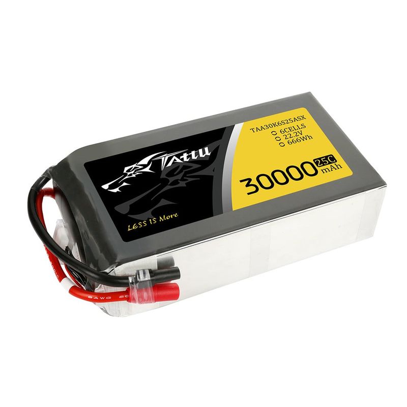 Tattu 30000mAh 6S 25C 22,2V LiPo-batteri – AS150+XT150 kontakt – UAV Classic