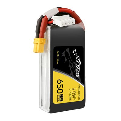 Tattu 650mAh 3S 75C 11,1V LiPo-batteri – XT30 kontakt – FPV Classic