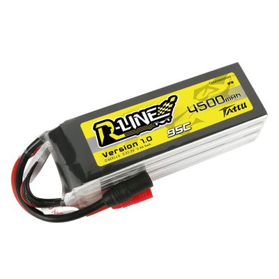 Tattu 4500mAh 6S 95C 22,2V LiPo-batteri – AS150 kontakt – R-Line 1,0