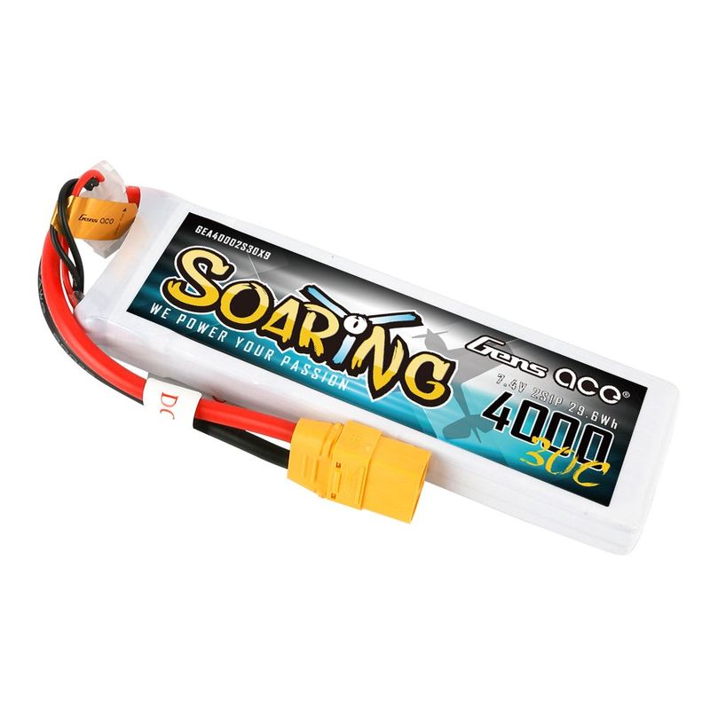 Gens ace Soaring 4000mAh 2S 7,4V 30C LiPo-batteri med XT90 – produktbild 4