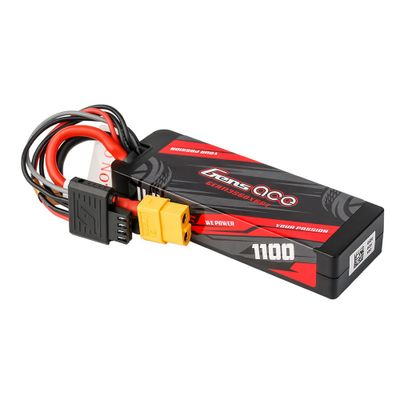 Gens ace 1100mAh 3S 60C 11,1V LiPo-batteri – Hardcase – XT60 kontakt – Car Classic