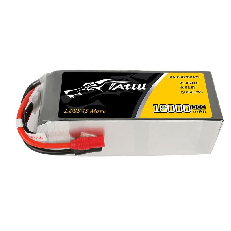 Tattu 16000mAh 6S 30C 22,2V LiPo-batteri – AS150+XT150 kontakt – UAV Classic