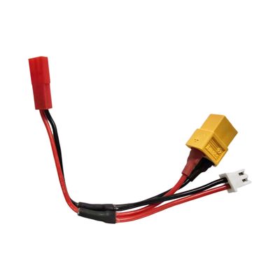 Gens ace XT60 hona, JST-XHR-2P to JST-SYR-2P hane adapter, 100mm