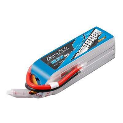 Gens ace 1800mAh 5S 80C 18,5V LiPo-batteri – utan kontakt – Sport (F5B)