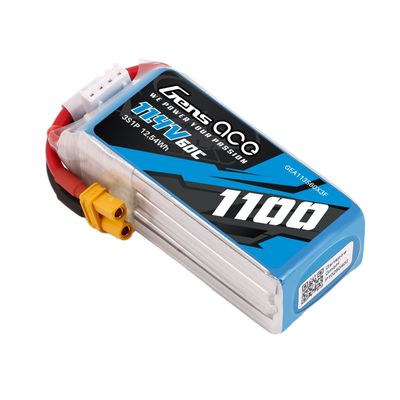 Gens ace 1100mAh 3S 60C 11,4V(HV) LiPo-batteri – XT30 kontakt – Heli