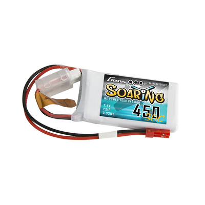 Gens ace Soaring 450mAh 2S 7,4V 30C LiPo-batteri med JST-SYP – produktbild 4