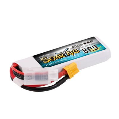 Gens ace Soaring 800mAh 2S 7,4V 30C LiPo-batteri med XT30 – produktbild 2
