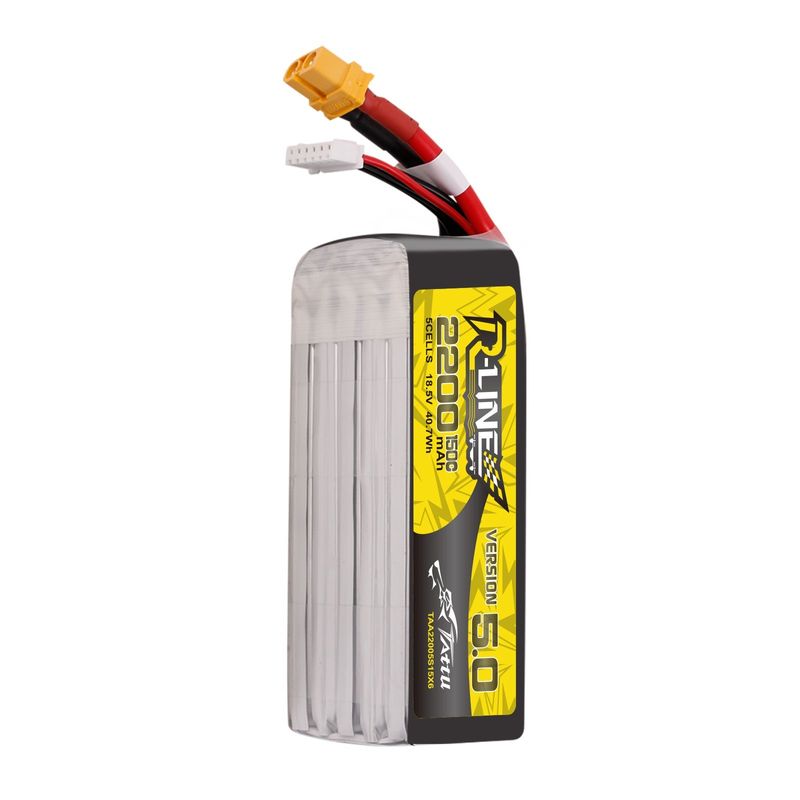 Tattu 2200mAh 5S 150C 18,5V LiPo-batteri – XT60U-F kontakt – R-Line 5,0