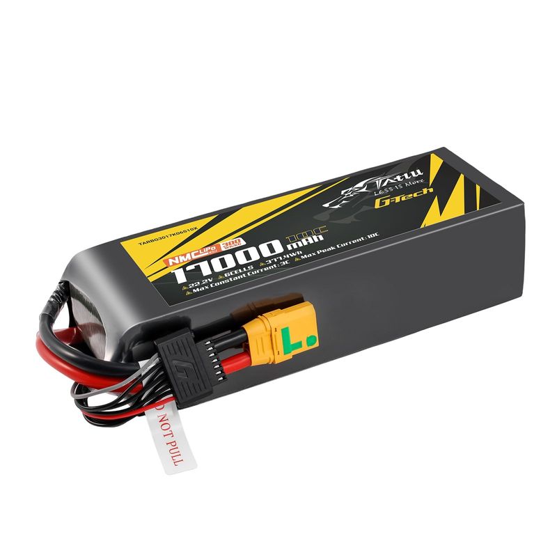 Tattu 17000mAh 6S 10C 22,2V LiPo-batteri – XT90S-F kontakt – semisolid