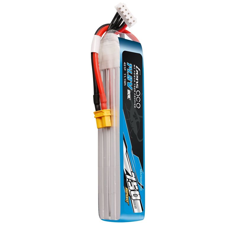 Gens ace 750mAh 4S 80C 14,8V LiPo-batteri – XT30 kontakt – Sport (F5J)