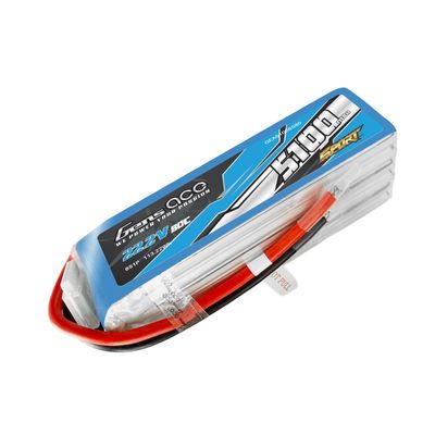 Gens ace 5100mAh 6S 80C 22,2V LiPo-batteri – utan kontakt – Sport (F5B)