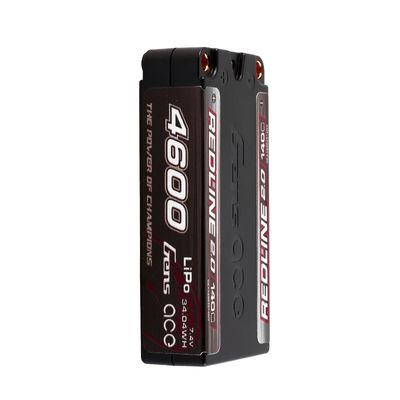Gens ace 4600mAh 2S 140C 7,4V Shorty LiPo-batteri – 5,0mm bullet – Redline