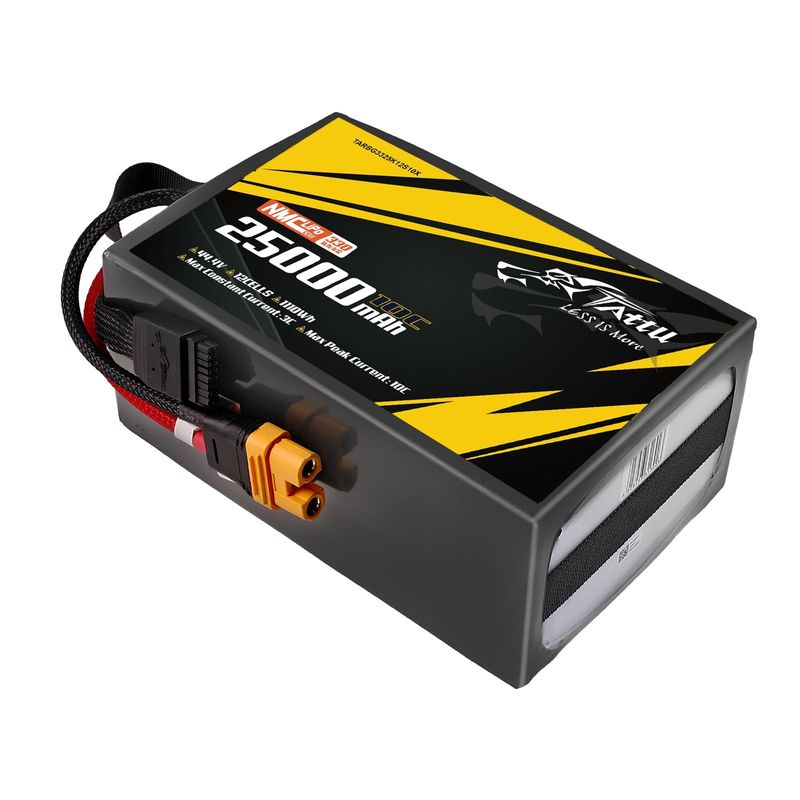 Tattu 25000mAh 12S 10C 44,4V LiPo-batteri – AS150U-F kontakt – semisolid