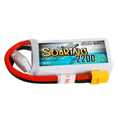 Gens ace Soaring 2200mAh 3S 11,1V 20C LiPo-batteri med XT60 – produktbild 1