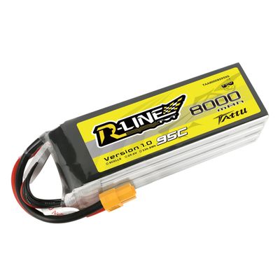 Tattu 8000mAh 8S 95C 29,6V LiPo-batteri – XT60 kontakt – R-Line 1,0