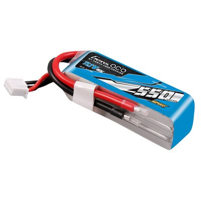 Gens ace 550mAh 3S 80C 11,1V LiPo-batteri – utan kontakt – Sport (F5J)