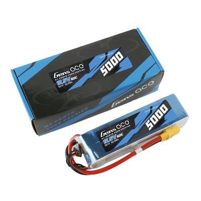 Gens ace 5000mAh 5S 60C 18,5V LiPo-batteri – XT90 kontakt – Heli