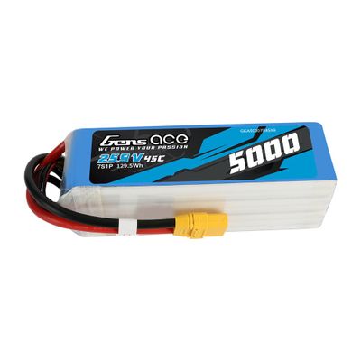 Gens ace 5000mAh 7S 45C 25,9V LiPo-batteri – XT90 kontakt – Heli