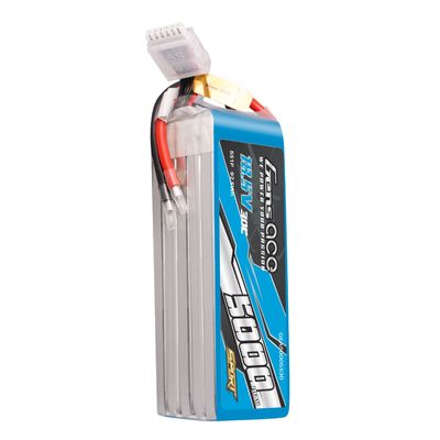 Gens ace 5000mAh 5S 30C 18,5V LiPo-batteri – utan kontakt – Sport (F3A)