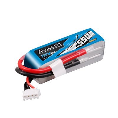Gens ace 550mAh 3S 80C 11,1V LiPo-batteri – utan kontakt – Sport (F5J)
