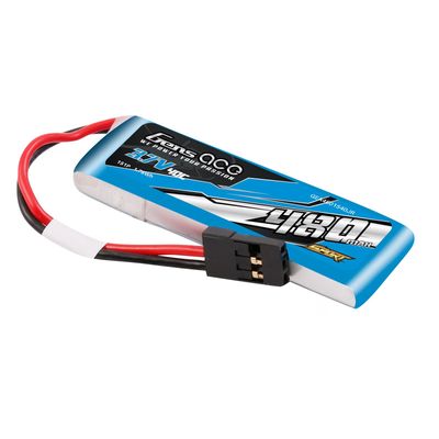 Gens ace 480mAh 1S 40C 3,7V LiPo-batteri – JR kontakt – Sport (F3K)