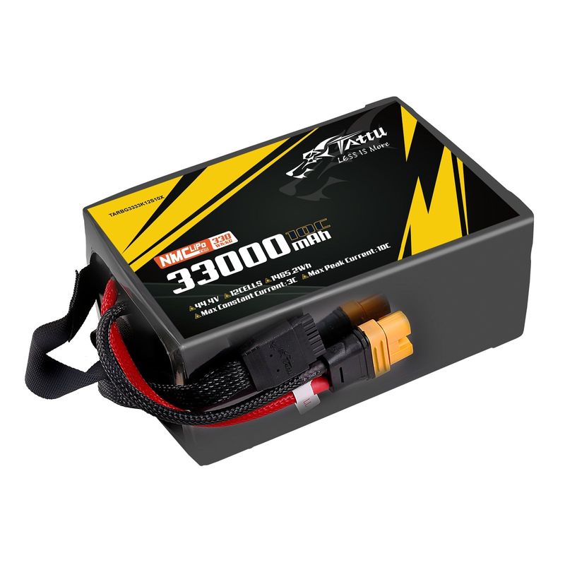 Tattu 33000mAh 12S 10C 44,4V LiPo-batteri – AS150U-F kontakt – semisolid (330Wh/kg)