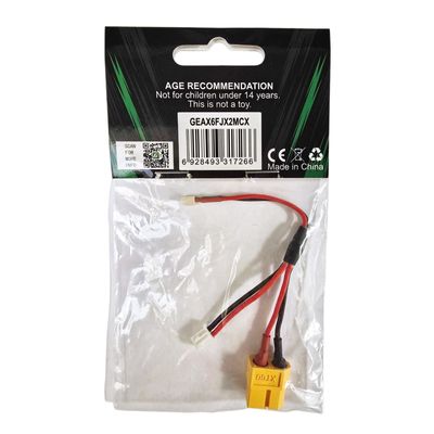 Gens ace XT60 hona, JST-XHR-2P to MCX hane adapter, 100mm