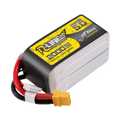 Tattu 2000mAh 4S 150C 14,8V LiPo-batteri – XT60 kontakt – R-Line 5,0