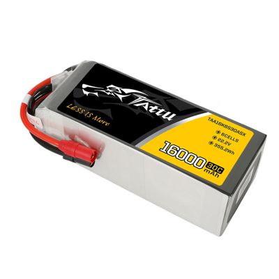 Tattu 16000mAh 6S 30C 22,2V LiPo-batteri – AS150+XT150 kontakt – UAV Classic