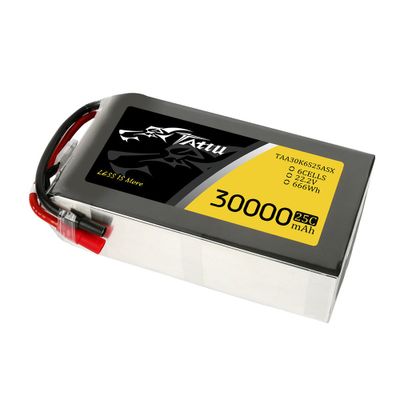 Tattu 30000mAh 6S 25C 22,2V LiPo-batteri – AS150+XT150 kontakt – UAV Classic
