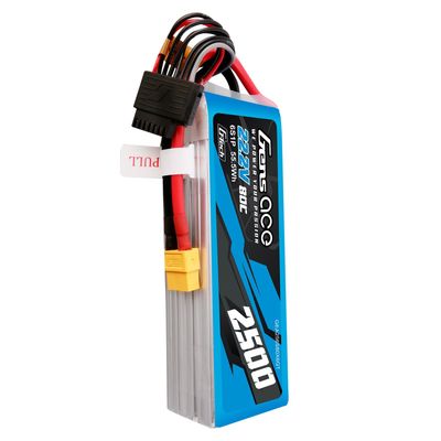 Gens ace 2500mAh 6S 80C 22,2V LiPo-batteri – XT60 kontakt – Heli
