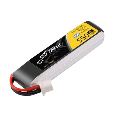 Tattu 550mAh 2S 95C 7,6V(HV) LiPo-batteri – BT 3,0 kontakt – FPV Classic