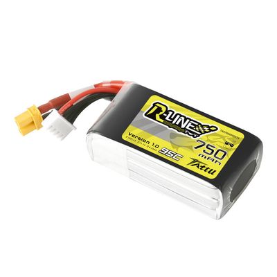 Tattu 750mAh 3S 95C 11,1V LiPo-batteri – XT30 kontakt – R-Line 1,0