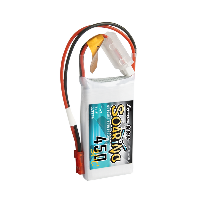 Gens ace Soaring 450mAh 2S 7,4V 30C LiPo-batteri med JST-SYP – produktbild 5