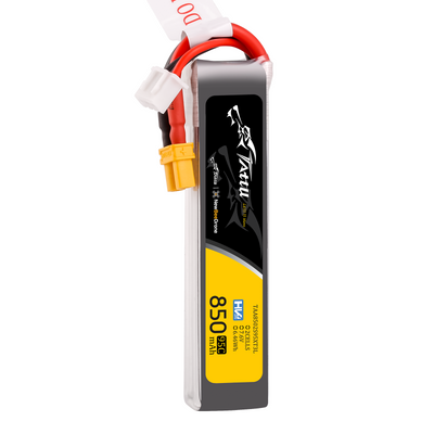 Tattu 850mAh 2S 95C 7,6V(HV) Long LiPo-batteri – XT30 kontakt – FPV Classic