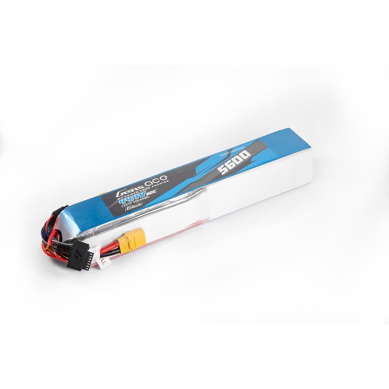 Gens ace 5600mAh 12S 80C 44,4V LiPo-batteri – XT90 kontakt – Heli