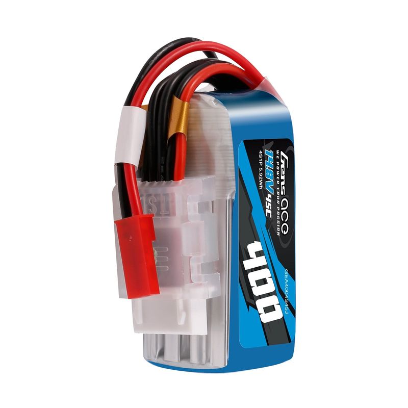 Gens ace 400mAh 4S 45C 14,8V LiPo-batteri – JST-SYP kontakt – Ace Classic