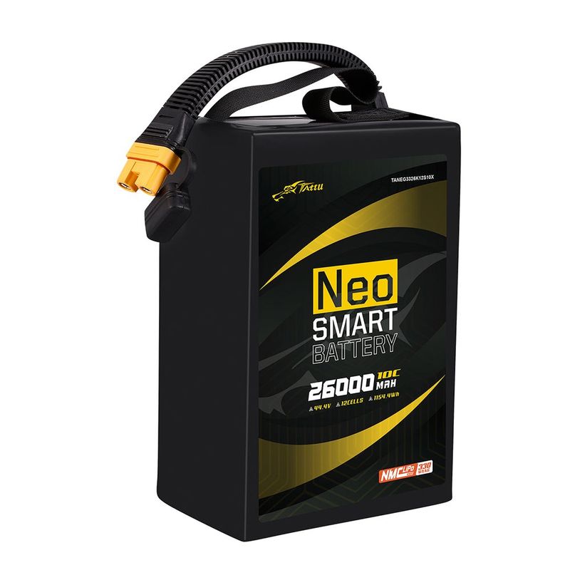 Tattu 26000mAh 12S 10C 44,4V smart LiPo-batteri – AS150U-F kontakt – Neo (Compact)