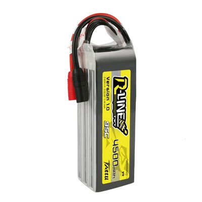 Tattu 4500mAh 6S 95C 22,2V LiPo-batteri – AS150 kontakt – R-Line 1,0