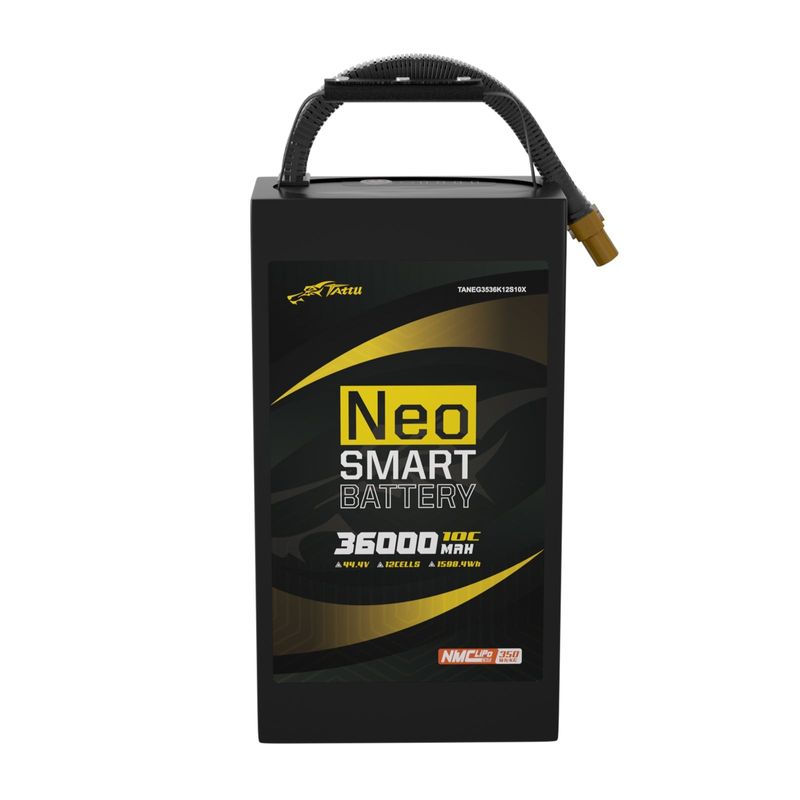 Tattu 36000mAh 12S 10C 44,4V smart LiPo-batteri – AS150U-F kontakt – Neo (Compact)