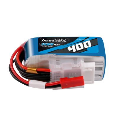 Gens ace 400mAh 4S 45C 14,8V LiPo-batteri – JST-SYP kontakt – Ace Classic