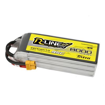 Tattu 8000mAh 8S 95C 29,6V LiPo-batteri – XT60 kontakt – R-Line 1,0