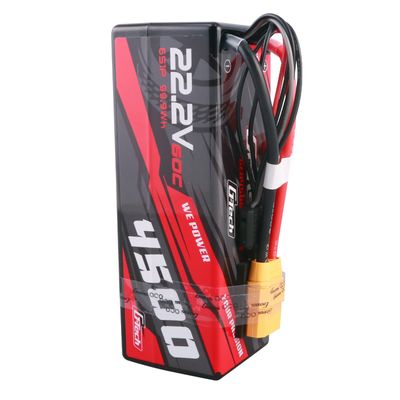 Gens ace 4500mAh 6S 60C 22,2V LiPo-batteri – XT90 kontakt – Hardcase – Car Classic