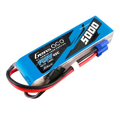 Gens ace 5000mAh 4S 45C 14,8V LiPo-batteri – EC5 kontakt – Ace Classic
