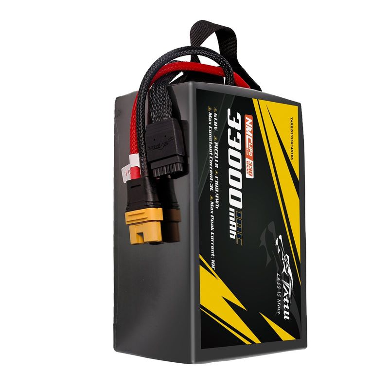 Tattu 33000mAh 14S 10C 51,8V LiPo-batteri – AS150U-F kontakt – semisolid (330Wh/kg)