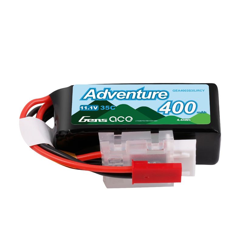 Gens ace 400mAh 3S 35C 11,1V LiPo-batteri – JST-RCY kontakt – Adventure