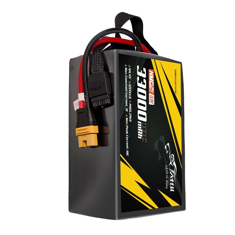 Tattu 33000mAh 12S 10C 44,4V LiPo-batteri – AS150U-F kontakt – semisolid (330Wh/kg)