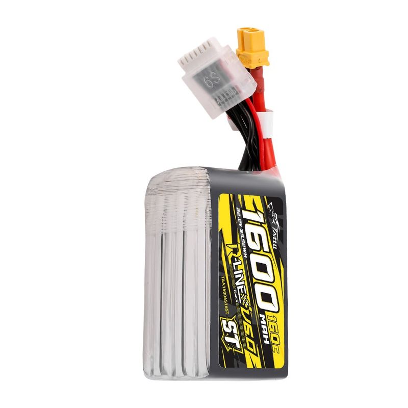 Tattu 1600mAh 6S 160C 22,2V ST LiPo-batteri – XT60 kontakt – R-Line 6,0
